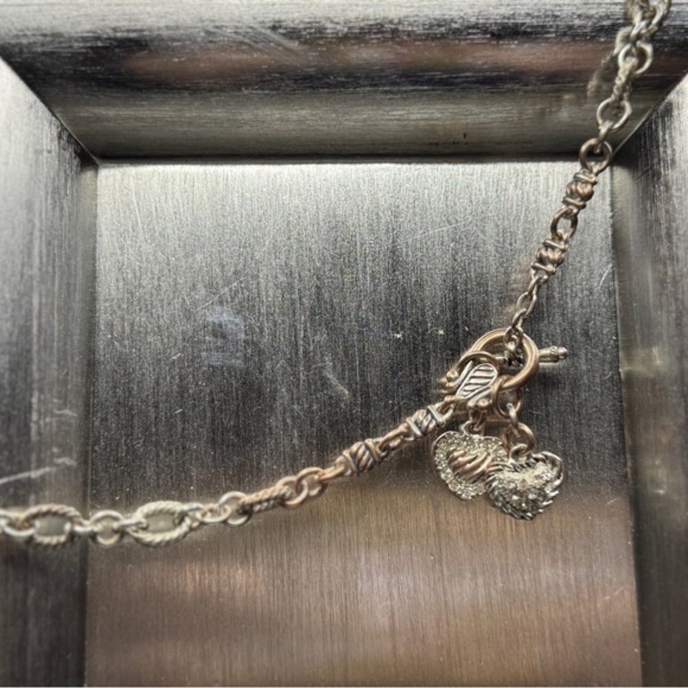 Premier Designs Silver Heart Charm Necklace